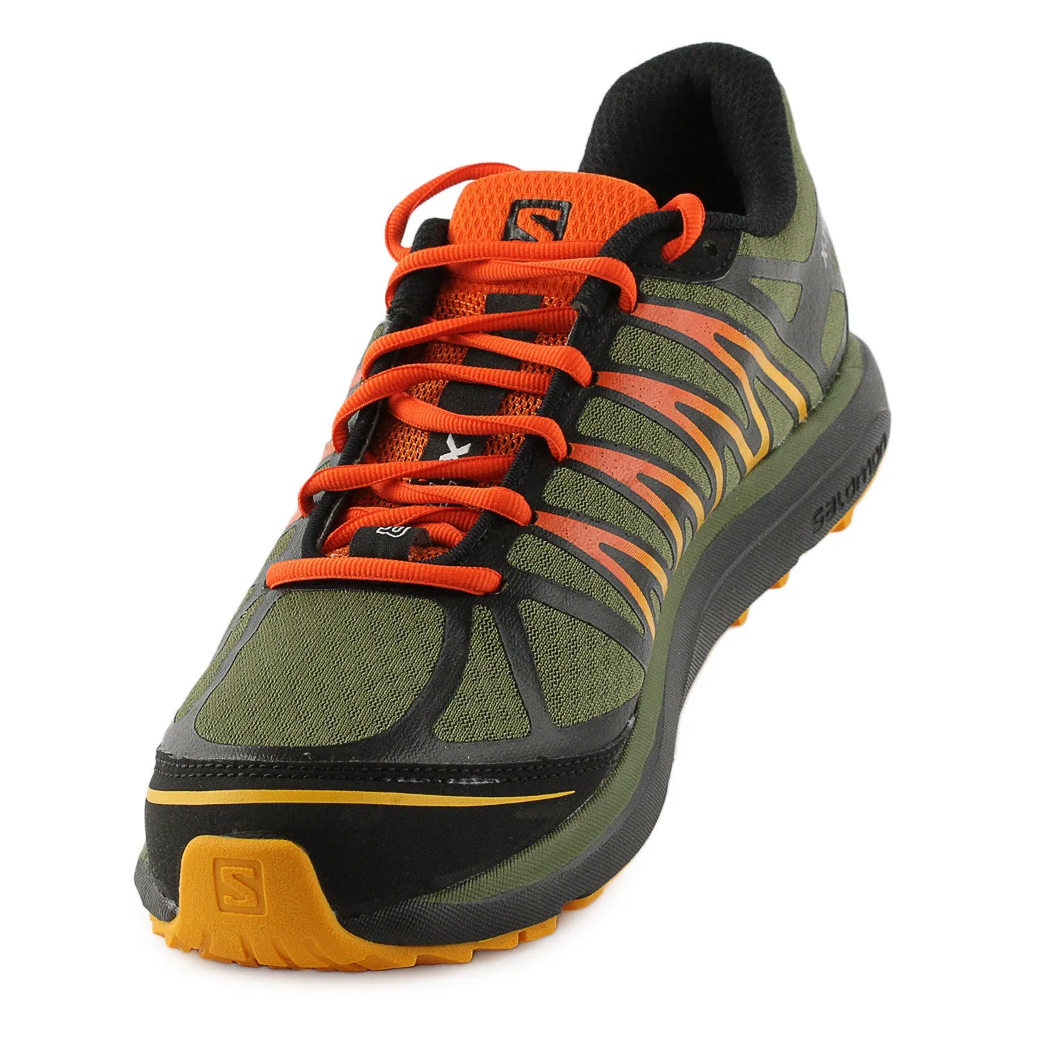 Salomon X-Tour Trail Running Shoe - Green/Black/Yellow (Mens)