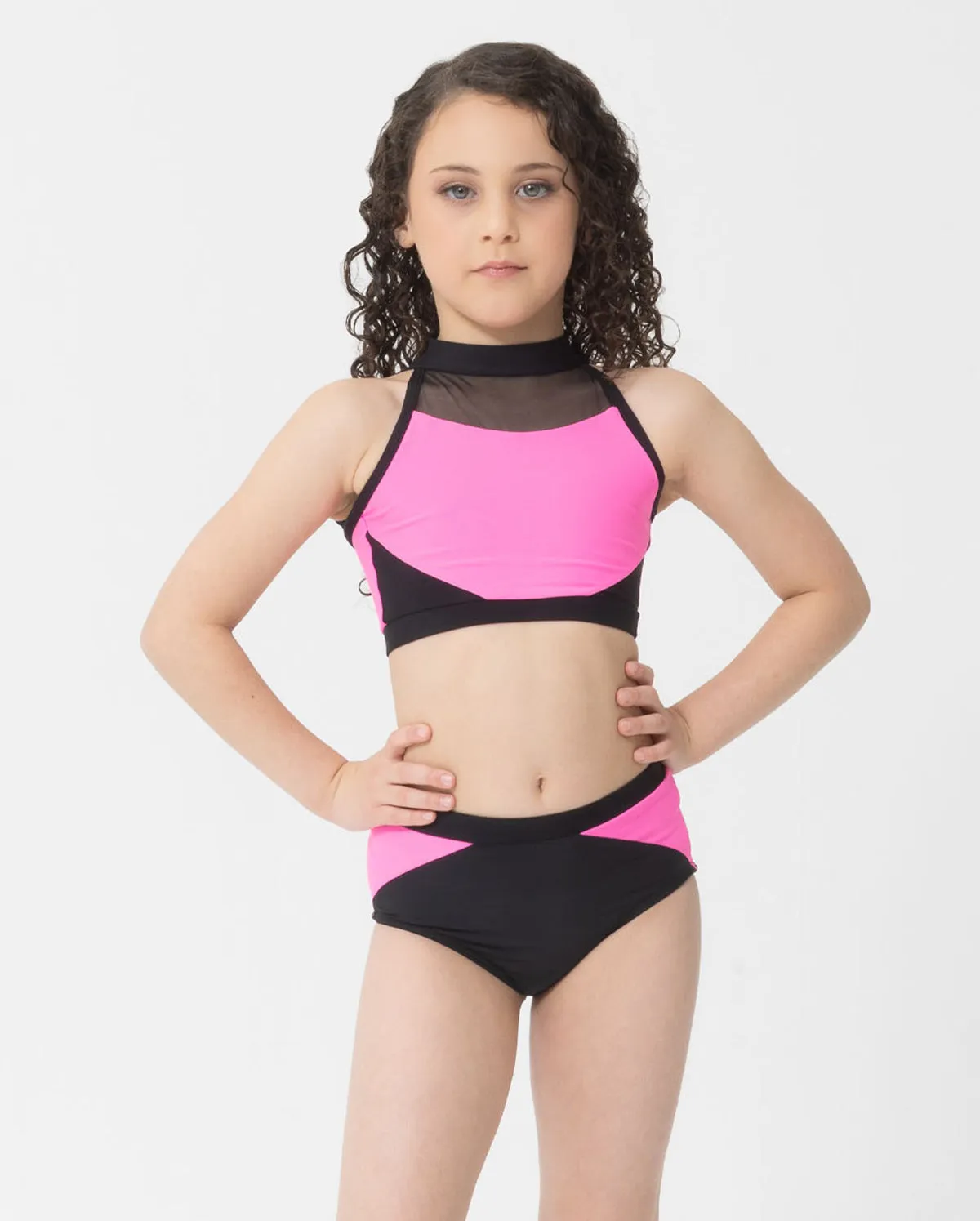 Studio 7, TENILLE CROP, Neon Pink, Adults, ADCT18