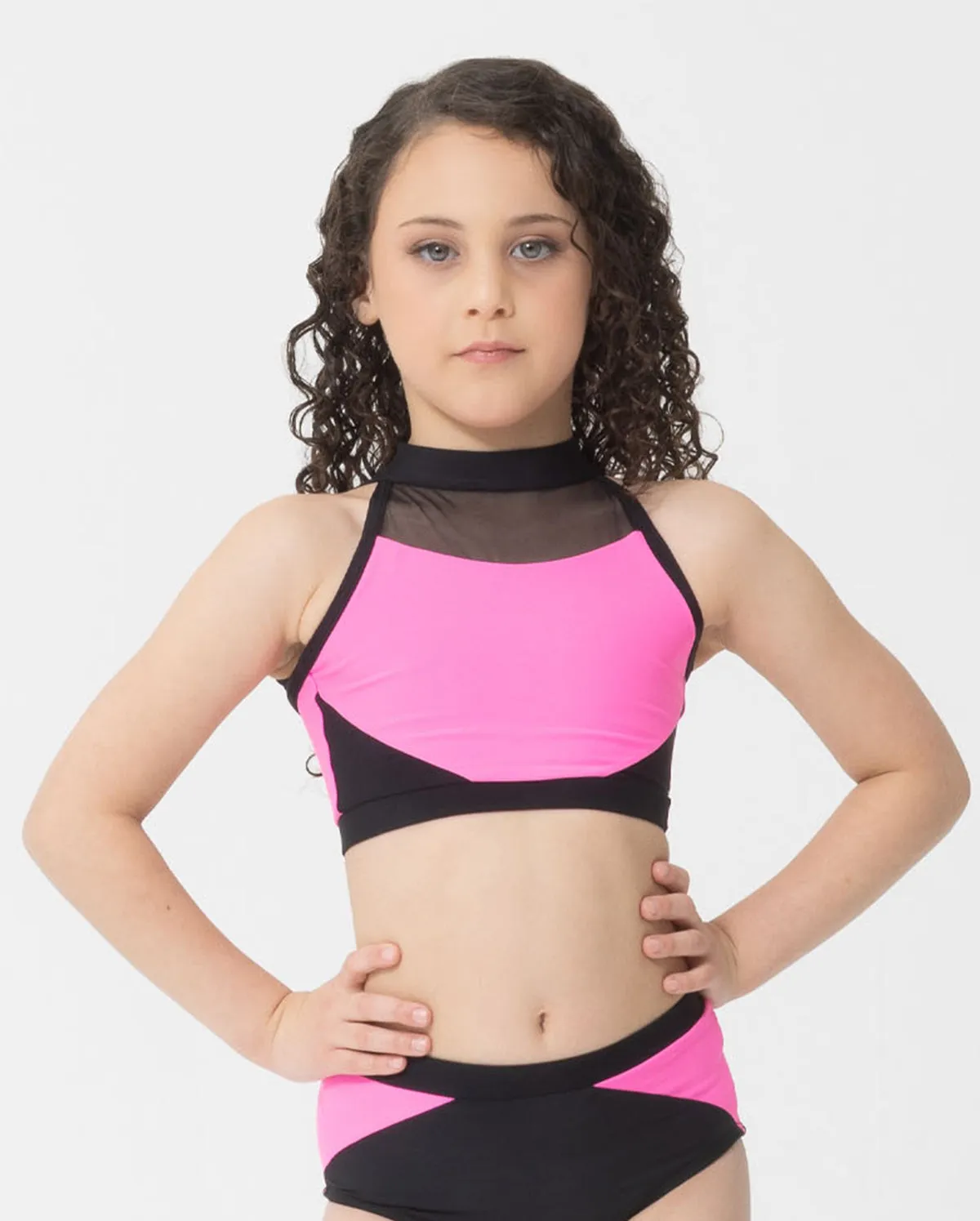 Studio 7, TENILLE CROP, Neon Pink, Adults, ADCT18