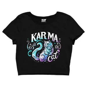 Taylor Swift Crop Top - Karma Cat