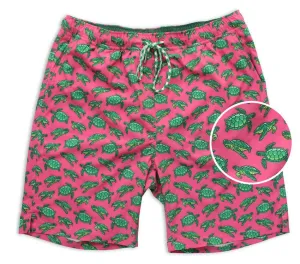 Turtle Tour: Swim Trunks - Coral