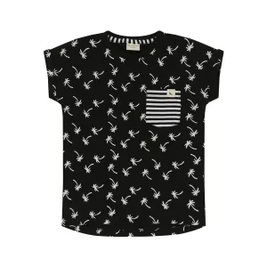 Turtledove London Longer Length Palm Print T-Shirt